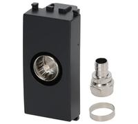 Aigostar Presa Antenna TV Femmina Nera Compatibile Vimar Plana Kit da 8 Pezzi