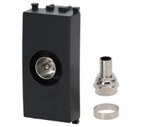 Aigostar Presa Antenna TV Maschio Nera Compatibile Vimar Plana Kit da 8 Pezzi