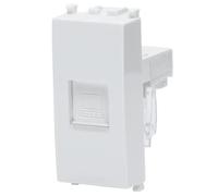 Aigostar Presa Ethernet RJ45 CAT 6 Bianca Compatibile Vimar Plana Kit 8 Pezzi