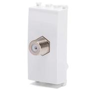 Aigostar Presa Satellitare Bianca Connettore F Compatibile Vimar Plana 8 Pezzi