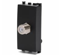 Aigostar Presa Satellitare Nera Connettore F Compatibile Vimar Plana Kit 8