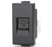 Aigostar Presa Telefonica BTicino Matix Nera Incasso Interno 8 Pezzi