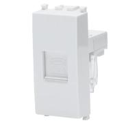 Aigostar Presa Telefonica RJ11 Bianca Compatibile Vimar Plana Kit da 8 Pezzi