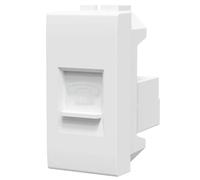 Aigostar Presa Telefonica RJ11 Compatibile BTicino Living Bianco Kit 8 Pezzi