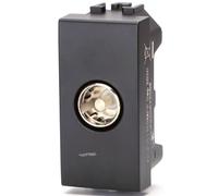 Aigostar Presa TV Femmina Compatibile BTicino Living Nero 8 Pezzi