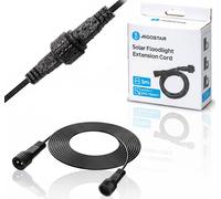 Aigostar Prolunga Cavo 5 metri per Fari Solari Serie SP05 SP06 SP07 Esterno Nero