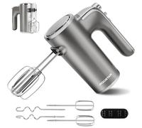 Aigostar Sbattitore Elettrico, Fruste Elettriche Professionale, 400W, 5 Velocità + Turbo, una Staffa Portaoggetti, 2 Fruste e 2 Ganci, Perfetto per Pizze e Dolci. Adela