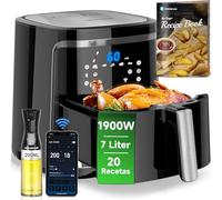 Aigostar Smart Cube Friggitrice ad Aria 7 Litri 1900W - Schermo LED