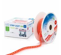 Aigostar Striscia LED 50m Luce Rossa 230V IP65 Esterno Bobina 2835-120 7W/m