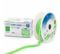 Aigostar Striscia LED 50m Luce Verde 230V IP65 Esterno Bobina 2835-120 7W/m