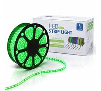 Aigostar Striscia LED 50m Luce Verde 230V IP65 Esterno Bobina 5050-60 6W/m