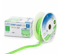Aigostar Striscia LED 50m Luce Verde 230V IP65 Esterno Bobina 5050-60 7W/m
