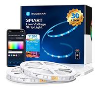 Aigostar Striscia LED Smart 5 Metri, Luci Led RGB con Telecomando, Strisce Led WiFi Compatibile con Alexa e Google Assistant, Sync Musicale DIY, per Decorare La Casa Camera Da Letto Party Bar, 2 Set