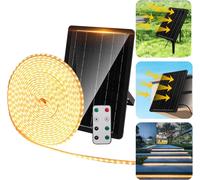 Aigostar Striscia LED Solare 5m 2700K 500lm IP65 Esterno Autonomia 14h