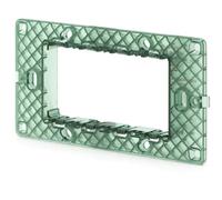 Aigostar Supporto 4 Moduli da Incasso Compatibile Vimar Plana Kit 8 Pezzi