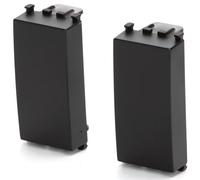 Aigostar Tappo Copriforo Nero Falso Polo Compatibile Vimar Plana 16 Pezzi