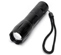 Aigostar Torcia LED Alluminio 6.75W 250lm IP44 Zoom Regolabile 3xAAA 10 Pezzi