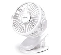 AIGOSTAR VENTILATORE A CLIP DA TAVOLO 6 POLLICI 5 PALE 3 VELOCITA' 1500 MHA USB