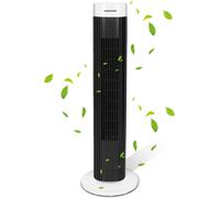 VENTILATORE A TORRETTA CON CONTROLLI ANALOGICI BIANCO-NERO - 3 VELOCITA' - SENZA