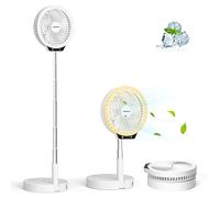 VENTILATORE PORTATILE PIEGHEVOLE -PAULA- CON ASTA TELESCOPICA - 3 VELOCITA' - RI