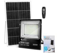 FARO SOLARE LED CON PANNELLO FARETTO CREPUSCOLARE 300WATT TELECOMANDO AIGOSTAR