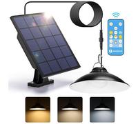 lampada plafoniera solare led a sospensione 50w 500 lumen 3000k/4000k/6500k calda,fredda,naturale ip65 con telecomando