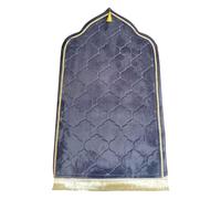 AIGOUT Janamaz Sajada - Tappetino da preghiera musulmana, spesso e morbido, portatile, per preghiera musulmana, per uomini e donne, in tinta unita, ideale come regalo per Ramadan Eid (grigio scuro)