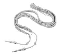 Aiguillette Decorativa Intrecciata Grigia Nappe per Costumi | Stile Vintage, Accessorio Riutilizzabile Facile da Applicare, per Teatro, Bande e Eventi Formali