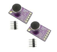 Aihasd 2 pezzi MAX9814 Elettrete Microfono Modulo amplificatore AGC Modulo sonoro del microfono Guadagno automatico Pannello di controllo Basso THD