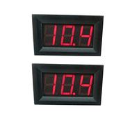 Aihasd Rosso DC 3,2V a 30V Digitale voltmetro Panel Meter Tensione per Auto 6V 12V Electromobile Moto