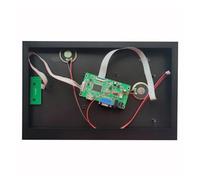 AIHDBCL Scheda Controller EDP For B133HAN02 1920X1080 13.3 "Custodia In Metallo Cover Posteriore Shell Box + Kit VGA Monitor Compatibile HDMI Pannello LED Kit Driver EDP(B133HAN02.5)