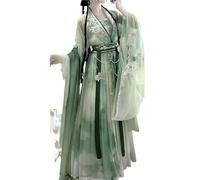 AIHERQG Vestito cinese Hanfu da donna, costume da fata di carnevale antico, ricamo, vestito da festa di compleanno, fotografia(L)