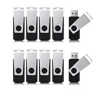 Aiibe Chiavetta USB 2.0 da 8 GB, confezione da 10, colore: nero