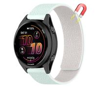 AiiBowy 22mm Cinturino Compatibile con Garmin Forerunner 570 47mm/Venu 3 45mm/Forerunner 265/255/255 Music, Cinturini Magnetico in Morbido Silicone per Garmin vivoactive 4 Verde Luce Stellare