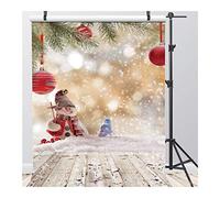 AIIKES 5x7FT Natale Pupazzo di Neve Fotografia Vinile Sfondo Di Natale A Tema Pupazzo di Neve Fondali Fotografici Per Studio Fotografico Puntelli 10-827