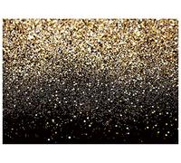 AIIKES 7x5FT Golden Bokeh Fotografia Sfondo Nero e Oro Glitter Sfondo Matrimonio Famiglia Festa di Compleanno Decorazione Neonato Foto Sfondo Studio Puntelli 11-547