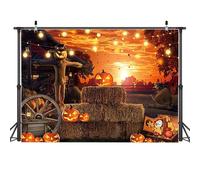 AIIKES 7x5FT Halloween Zucca Spaventapasseri Sfondo Fotografia Nightmare Party Decorazione Studio Puntelli 12-592