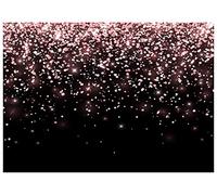 AIIKES 7x5FT Oro Rosa e Nero Bokeh Fotografia Sfondo Oro Rosa e Nero Glitter Sfondo Matrimonio Festa di Compleanno Foto Sfondo Studio Props 11-893