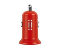 aiino - Caricatore da Auto 1 Porta USB 1A, Universale, Compatibile con iPhone X/8/7/6, iPad, Samsung S9/S8/S7, Huawei, Honor - Rosso