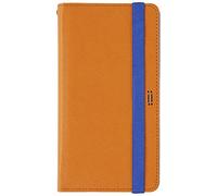 Aiino Custodia Protettiva Portafoglio con Portacarte Cover a Libro Universale Daily Smart Accessorio per Cellulare Smartphone fino a 5,8, Arancione/Blu