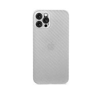 aiino Custodia Skin per iPhone 12 Pro, Cover Bianca 12 Pro con effetto Fibra di Carbonio, Antiurto e Anti Graffio, Ultra Sottile Leggera e Flessibile, Compatibile con MagSafe,Qualità Italiana - Bianco