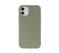 aiino italian ideas Custodia Buddy per iPhone 12 mini, Biodegradabile e Antimicrobical, 100% Materiali Vegetali, Antiurto e AntiGraffio, Impugnatura morbida, Tecnologia Antimicrobica, Qualità Italiana - Verde Oliva