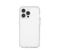 aiino italian ideas Custodia Foggy per iPhone 13 Pro, Cover con Retro Semitrasparente e Finitura Opaca per iPhone 13 Pro, Bumper in TPU Antiurto Colorato, Tasti con Colori a Contrasto, Bianco