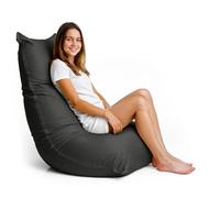 Aiire | Fodera per pouf da salotto senza imbottitura, design ergonomico, ultra flessibile, lavabile in Lycra, per bambini, adolescenti o giovani, ideale per leggere, giocare, lavorare | colore grigio