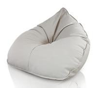 Aiire Poltrona Pouf da Esterno in Olefina - Puff a Sacco XXL Design Moderni con Imbottitura - Bean Bag Gigante per Giardino e Piscina - Cuscino da Lettura, Puffo per Sedersi Beige