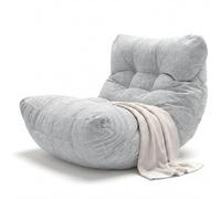 Aiire Pouf da Esterno XXL con Imbottitura Inclusa - Poltrona Sacco di Design per Giardino, Terrazza o Piscina - Bean Bag Chair 1 Posto per Relax o Lettura, Grigio Chiaro