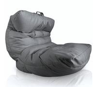 Aiire Pouf da Esterno XXL - Puff Poltrona Sacco con Imbottitura Inclusa di design per Giardino, Terrazza o Piscina - Bean Bag Chair Salotto o Decorazione Stanza Adolescente - Puffo Grigio