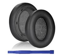 Aiivioll Cuscinetti auricolari di ricambio in pelle proteica per cuffie Anker Space Q45, Space Q45 con schiuma isolante, cuscinetti per cuffie (nero)