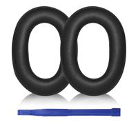 Aiivioll Cuscinetti auricolari di ricambio per auricolari Jabra Evolve2 85 per PC sono adatti per cuffie wireless Bluetooth Evolve2 85, i cuscinetti auricolari di ricambio sono in pelle proteica (nero