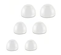 Aiivioll Cuscinetti auricolari di ricambio per Beats Fit Pro/Studio Buds/Studio Buds + auricolari wireless con cancellazione del rumore, S, M, L, 3 misure, 6 pezzi in morbido silicone (trasparente)
